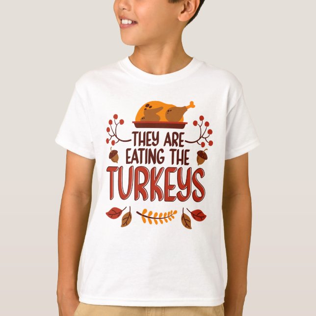 Camiseta Están Comiendo Los Pavos (Anverso)