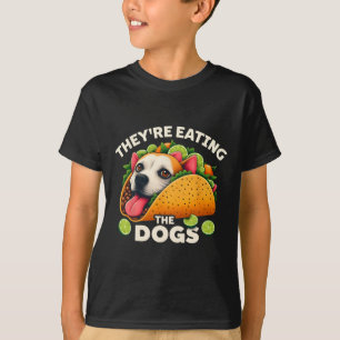Camiseta Están Comiendo Los Perros Los Gatos Las Mascotas D