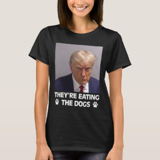 Camiseta Están Comiendo Los Perros Trump 2025 Elección Amér