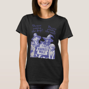 Camiseta ¡Están comiendo perros! ¡Comen Gatos! Votar a Kama