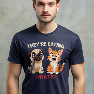 Camiseta Están comiendo perros comiendo gatos Gracioso Trum