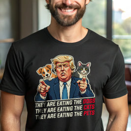 Camiseta Están comiendo perros comiendo gatos Trump Debate