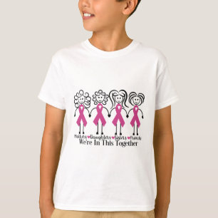 Camiseta Están Juntos Familia Amigos Conciencia Del Cáncer 