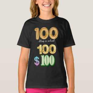 Camiseta estancia de 100 días en la escuela