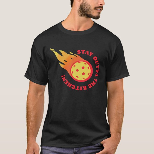 Camiseta Estancia De Pickleball Fuera De La Cocina Equipo P (Anverso)