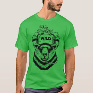 Camiseta Estancia del oso líneas salvajes