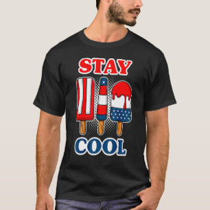 Camiseta Estancia Guay Icecream Bandera Estadounidense 4 De