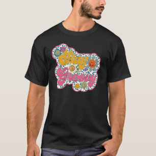Camiseta Estancia Hippie de girasol retro Mente Groovy Posi