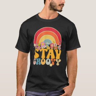 Camiseta Estancia Hippie de girasol retro Mente Groovy Posi