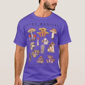 Camiseta Estancia Magica Ilustracion Mushroom Planta Botáni