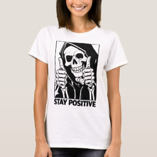 Camiseta Estancia Motivadora Positiva Skeleton Grim Reaper