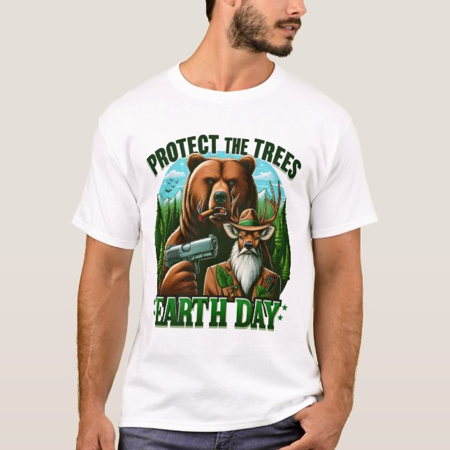 Camiseta Estandamiento del oso armado (Anverso)