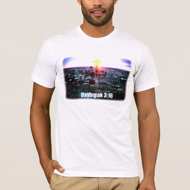 Camiseta estándar 2 del 3:16 de la alba (Anverso)