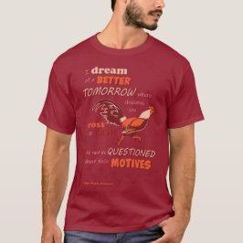 Camiseta estándar de cotización de pollo