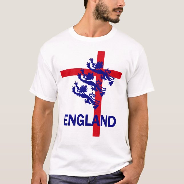Camiseta Estándar de Inglaterra y cruz reales de San Jorge (Anverso)