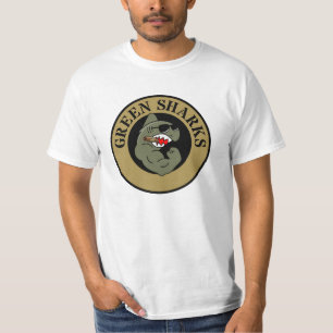 CAMISETA ESTÁNDAR ESTÁNDAR DE TIBURONES VERDES