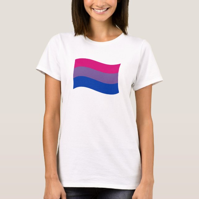 Camiseta Estandarte del Orgullo Bisexual (Anverso)