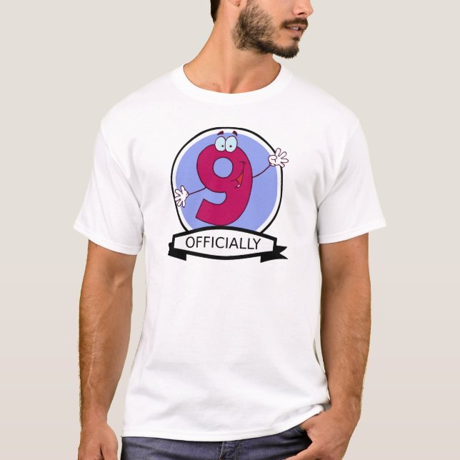 Camiseta Estandarte oficial de cumpleaños 9 (Anverso)