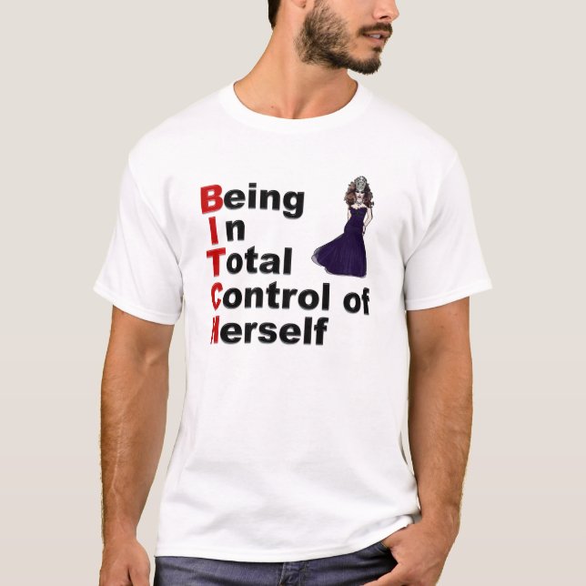 Camiseta Estando en el control total de sí misma (Anverso)