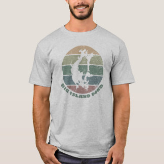 Camiseta Estanque Big Island Vintage Retro Verdes Polvorien