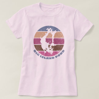 Camiseta Estanque Big Island Vintage Rosados Retro