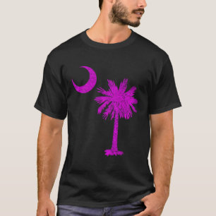 Camiseta Estanque de Carolina del Sur Palmetto Tree Crescen