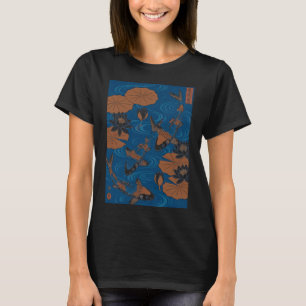 Camiseta Estanque de carpas japonesas Arte Ukiyo-e - W trad