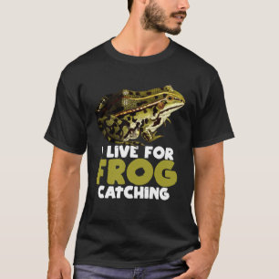Camiseta Estanque de caza de ranas vivo para la captura de