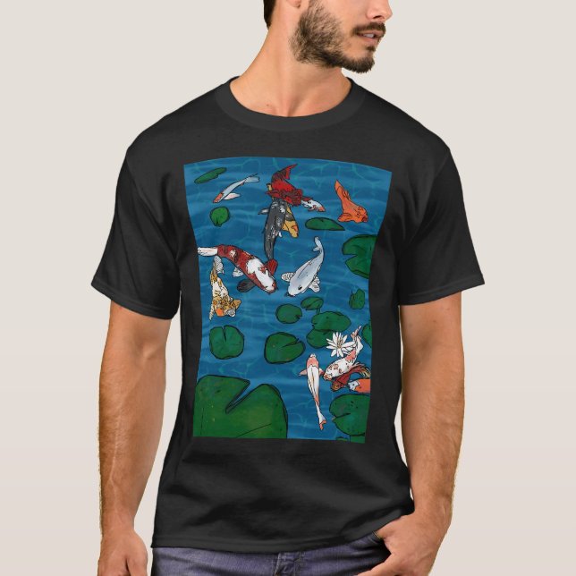 Camiseta Estanque de koi (Anverso)