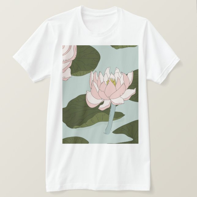 Camiseta Estanque de lirio de China (Anverso del diseño)
