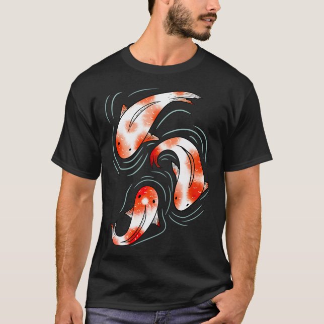 Camiseta Estanque de peces Koi (Anverso)