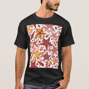 Camiseta Estanques de Starfish: Patrón del Mar Escandinavo