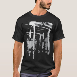 Camiseta Estante de la posición en cuclillas del cuadro de