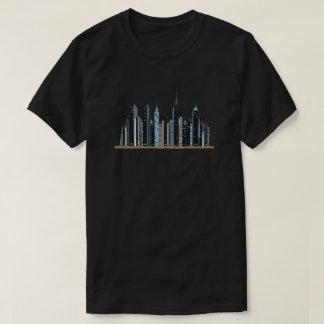 Camiseta Estantería de la línea de Skyline de la ciudad - M
