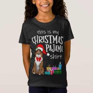 Camiseta Estantes, Navidades de conchas. Pajama Sheltie Mom