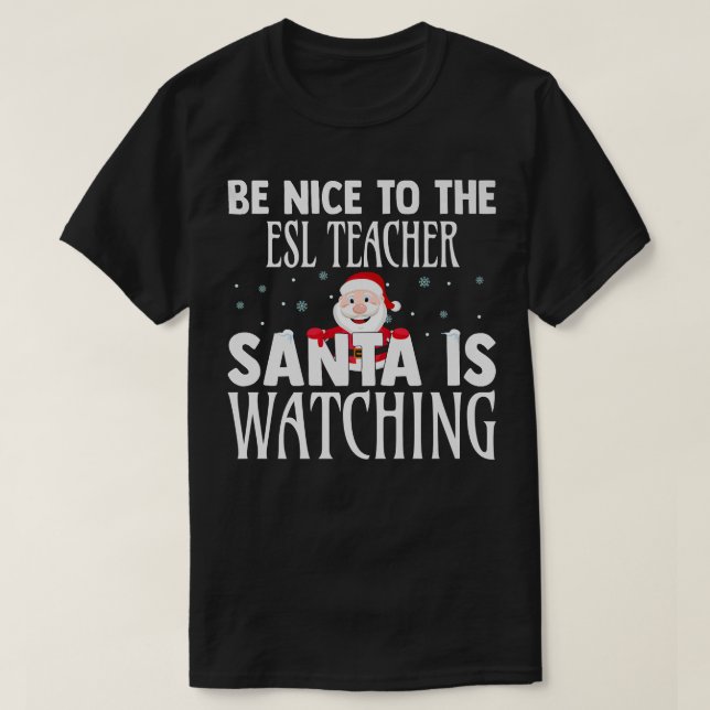 Camiseta Estar Agradable Con El Profesor De La Escuela De E (Diseño del anverso)