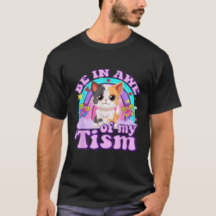 Camiseta Estar Aterrado De Mi Tism Funny Cat Meme Y2K Inapp