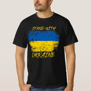 Camiseta Estar con Ucrania angustiada