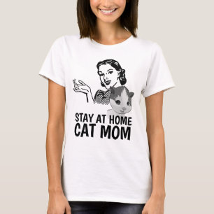 CAMISETA ESTAR EN CASA CAT MOM RETRO T-SHIRTS