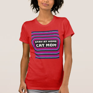 Camiseta ESTAR EN CASA CAT MOM VINTAGE RETRO T-Shirt TEES