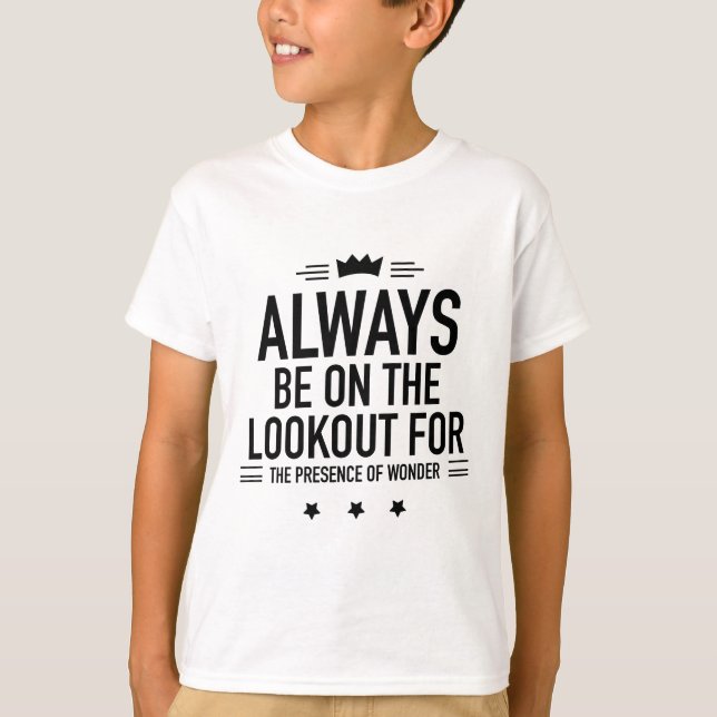 Camiseta Estar en negro de mira (Anverso)
