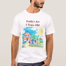 Camiseta Estar orgulloso de que su hijo añada obras de arte