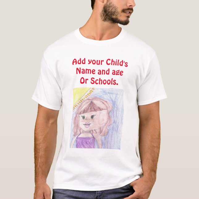 Camiseta Estar orgulloso de que su hijo añada obras de arte (Anverso)