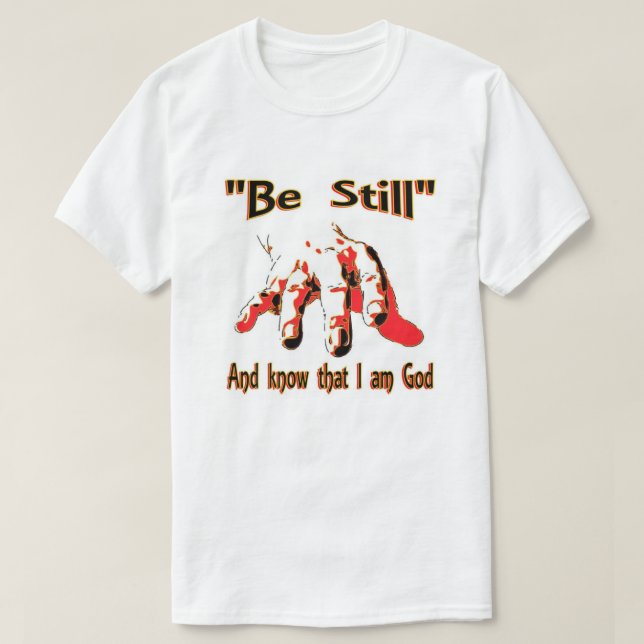 Camiseta Estar quieto y saber (Diseño del anverso)