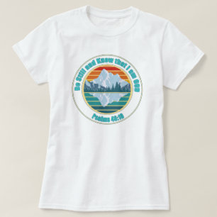 Camiseta Estar quieto y saber que soy Dios Verso de la Bibl