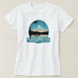 Camiseta Estar quieto y saber que soy Dios Verso de la Bibl