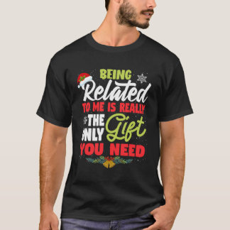 Camiseta Estar Relacionado A Mí Divertidos Navidades De Chi