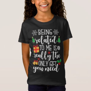 Camiseta Estar Relacionado A Mí Navidades Graciosos Familia