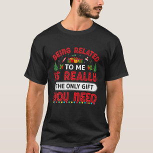 Camiseta Estar Relacionado A Mí Navidades Graciosos Familia