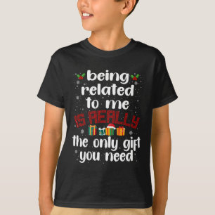 Camiseta Estar Relacionado A Mí Navidades Graciosos Familia